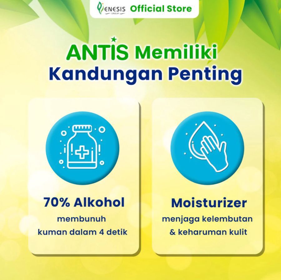 Antis Double Action Jeruk Nipis Hand Sanitizer 55ml