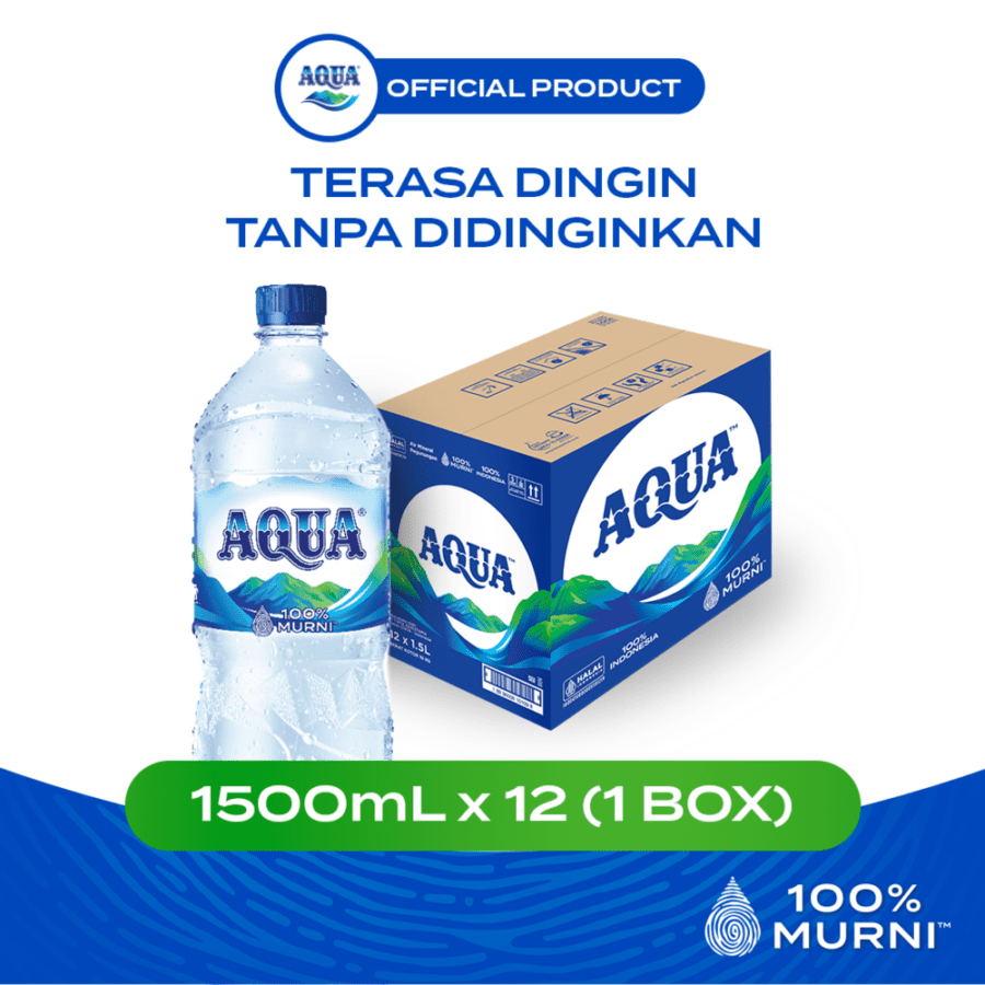 AQUA Air Mineral Botol Dus 1500ml 12pcs