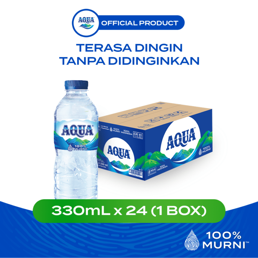 AQUA Air Mineral Dus 330ml 24pcs