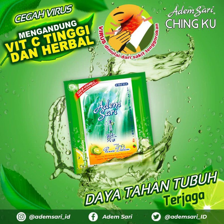 Adem Sari Minuman Penyejuk 7gr x 5pcs 35gram