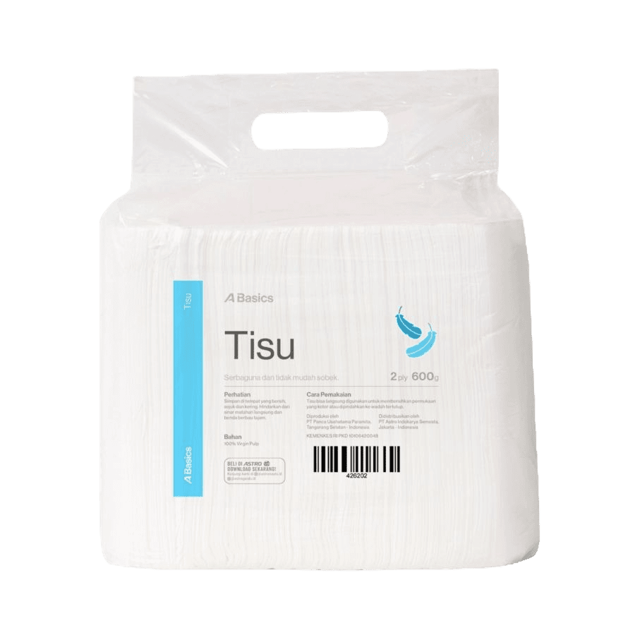 Tissue 2 Ply A Basics 600gram