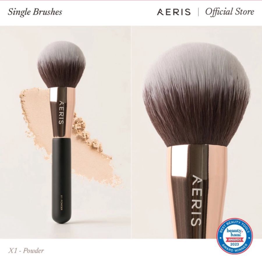 Aeris Beaute X1 The Onyx 2.0 Single Powder Brush 1pcs