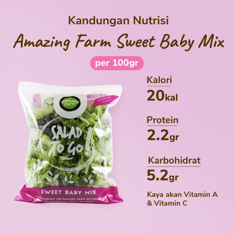Amazing Farm Sweet Baby Mix Salad To Go 150gram