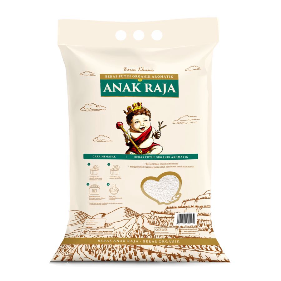 Anak Raja Beras Putih Organik Aromatik 5kg