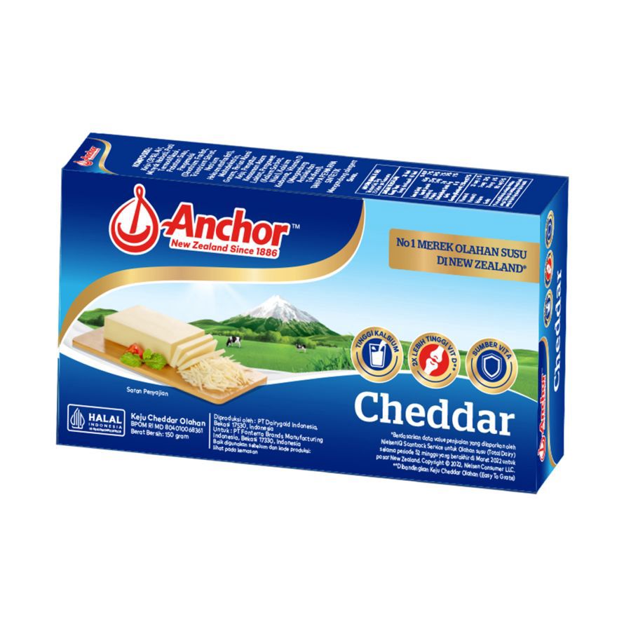 Anchor Cheddar Keju Block 150gram