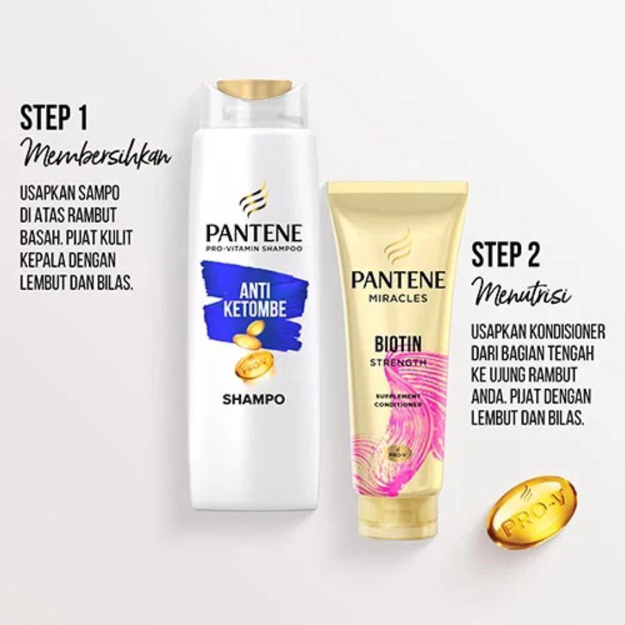 Pantene Pro-V 2in 1 Anti Ketombe & Perawatan Rontok Shampoo 750ml