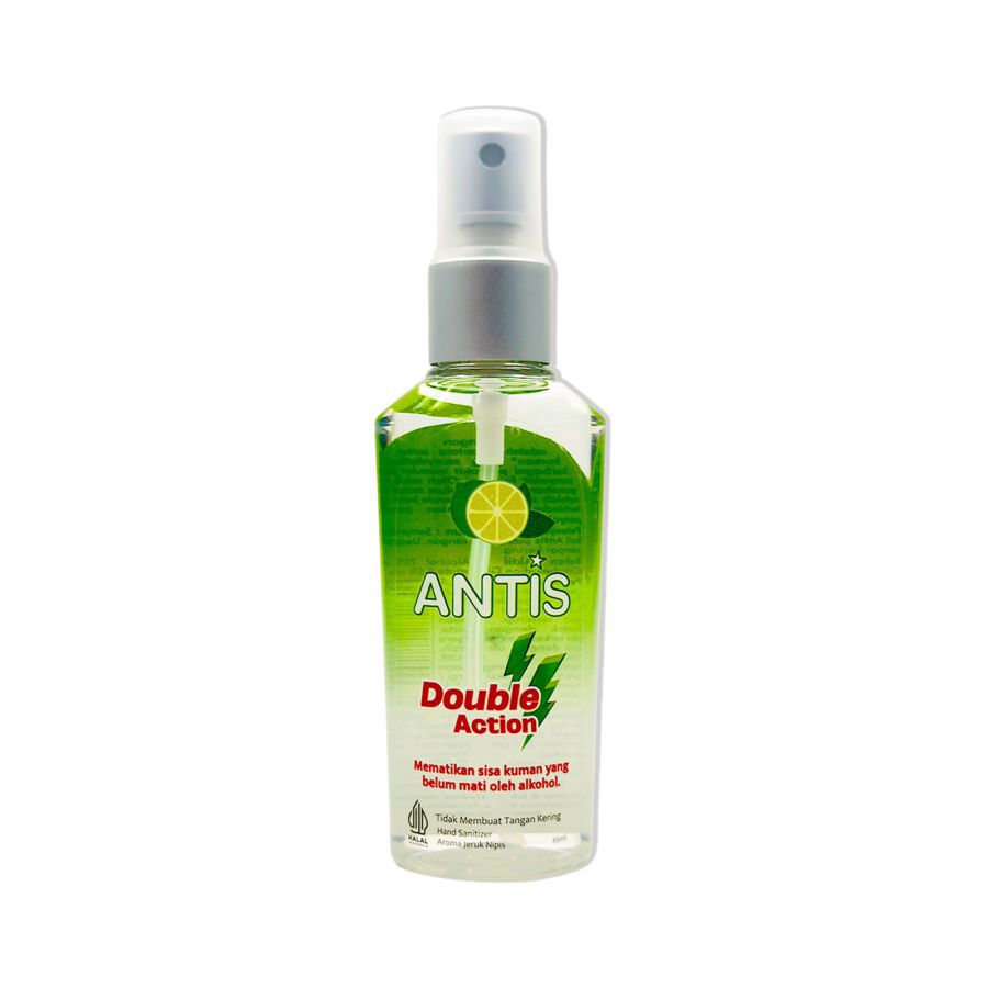 Antis Double Action Jeruk Nipis Hand Sanitizer 55ml
