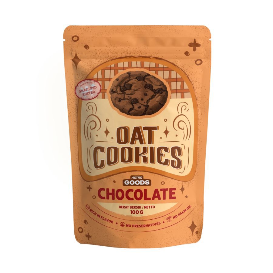 Oat Cookies Chocolate Astro Goods 100g 100gram
