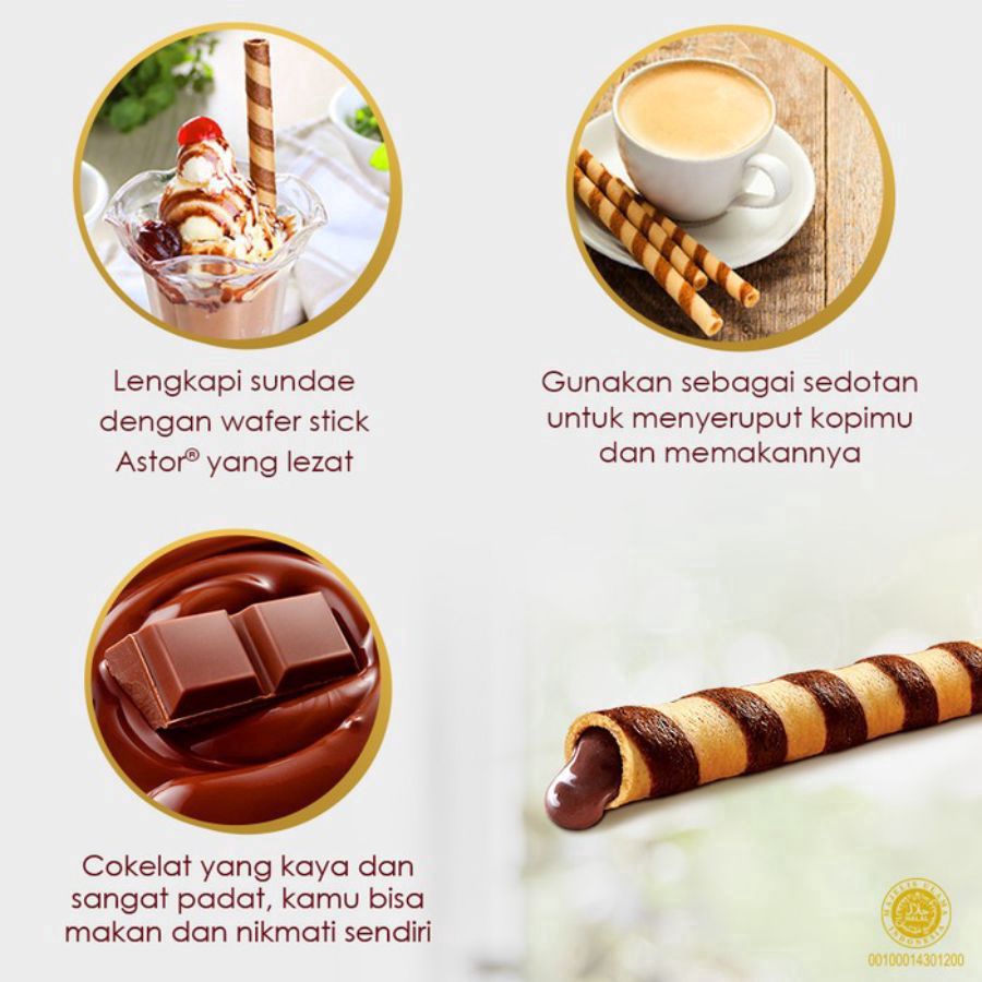 Astor Wafer Stick Double Chocolate 330gram