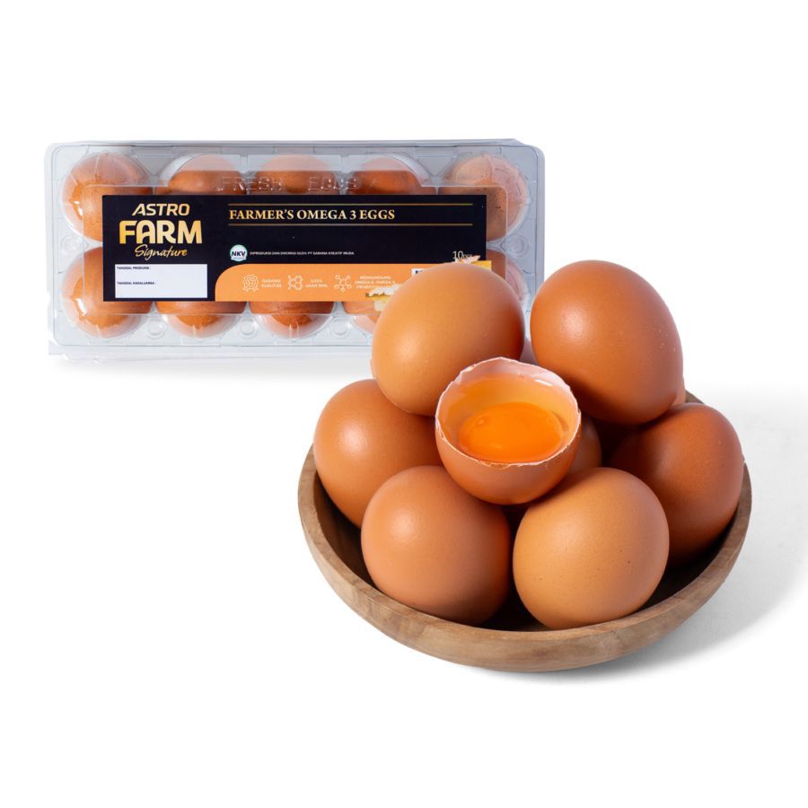 Farmer's Omega 3 Eggs Astro Farm 10butir