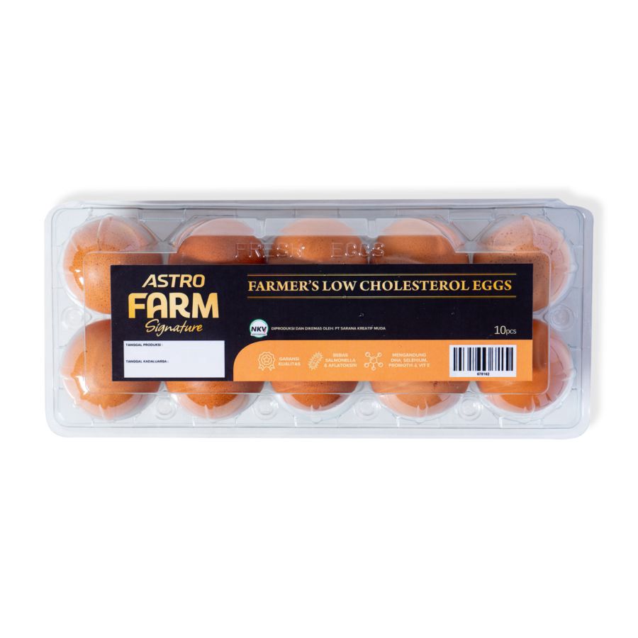 Farmer's Low Cholesterol Egg Astro Farm 10butir
