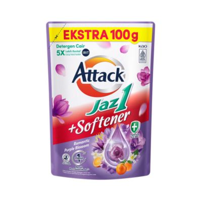 Attack Jaz1 Plus Softener Romantic Purple Blossom Deterjen Cair