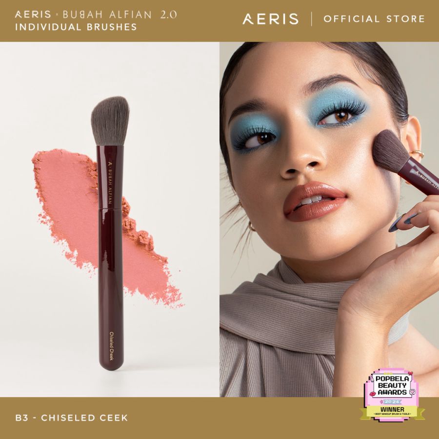 Aeris Beaute x Bubah Alfian 2.0 Merlot B3 Chiseled Cheek Brush 1pcs