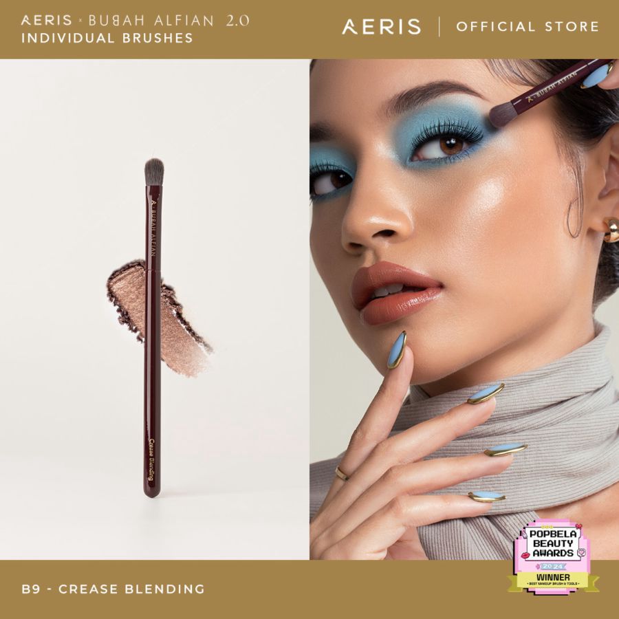 Aeris Beaute x Bubah Alfian 2.0 Merlot B9 Crease Blending Eyeshadow Brush 1pcs