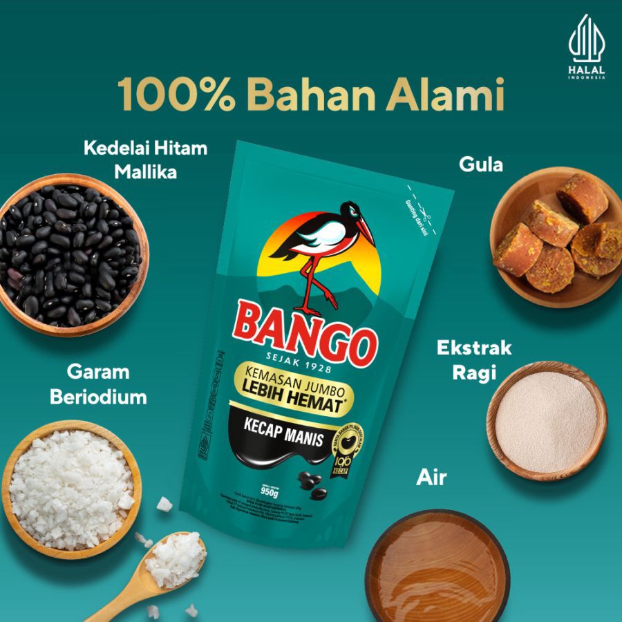 Bango Kecap Manis Refill Pouch 950gram