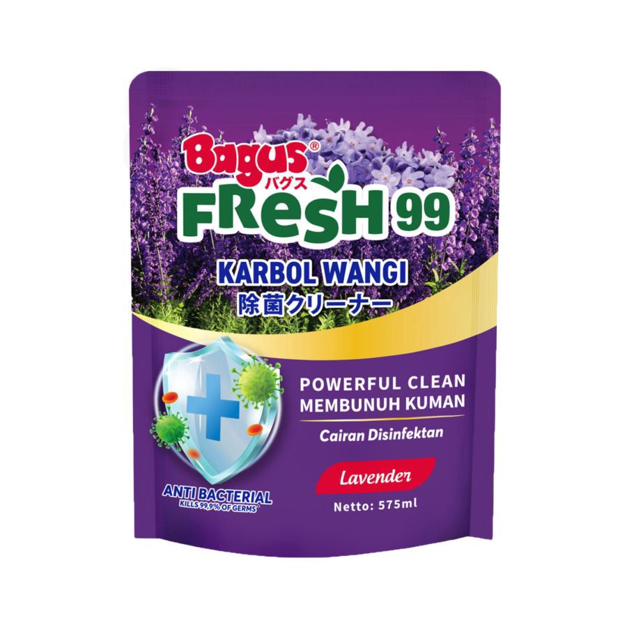 Bagus Fresh 99 Lavender Karbol Wangi Pouch 575ml