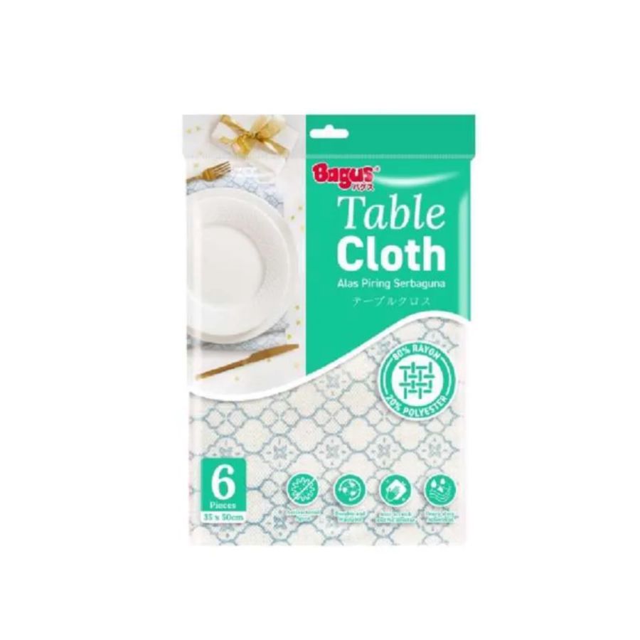 Bagus Table Cloth Peralatan Dapur 6pcs