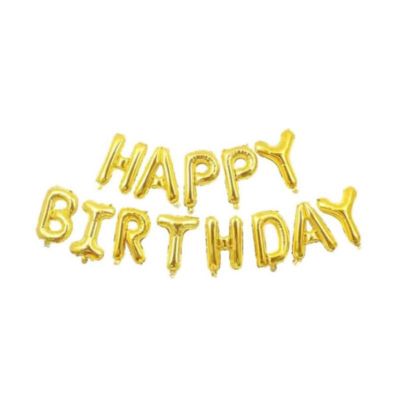 Balon Foil Happy Birthday - 1 set