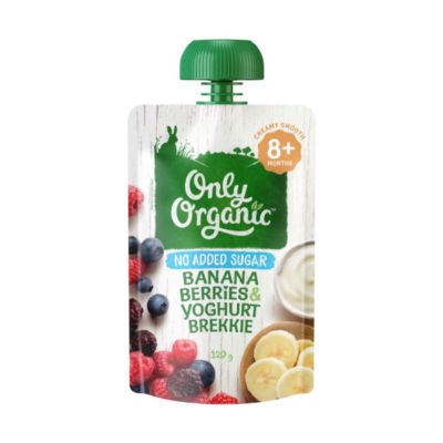 Only Organic Banana, Berries, & Yoghurt Brekkie 8+ Months Makanan Bayi
