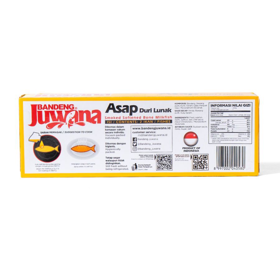 Bandeng Juwana Asap Presto Vakum Dus 300gram