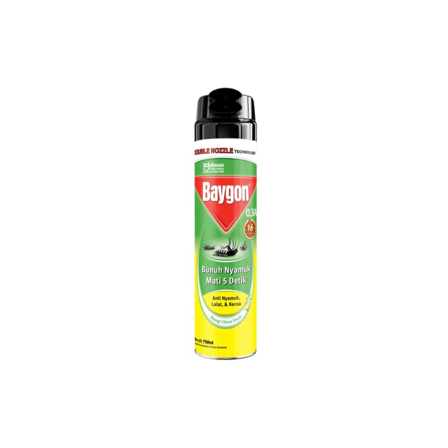 Baygon Aerosol Citrus Fresh Pembasmi Serangga 750ml
