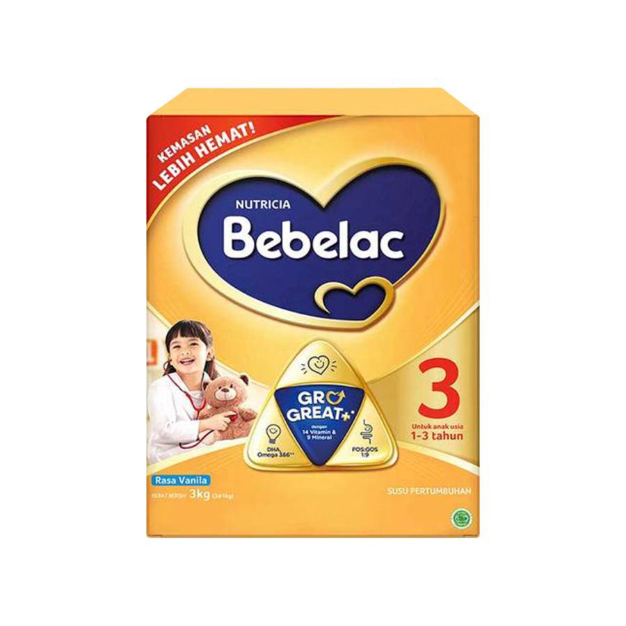 Bebelac 1+ Vanilla 1-3 Tahun Susu Formula 3000gram
