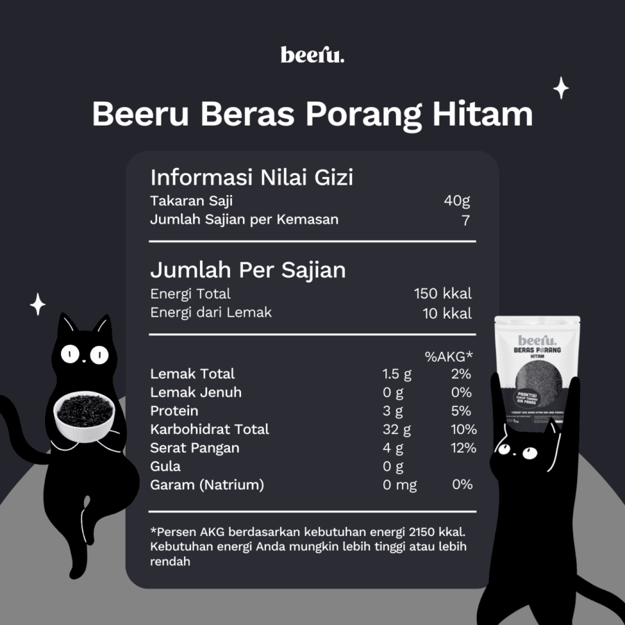 Beeru Beras Porang Hitam Box 7 sachets x 40gr 280gram