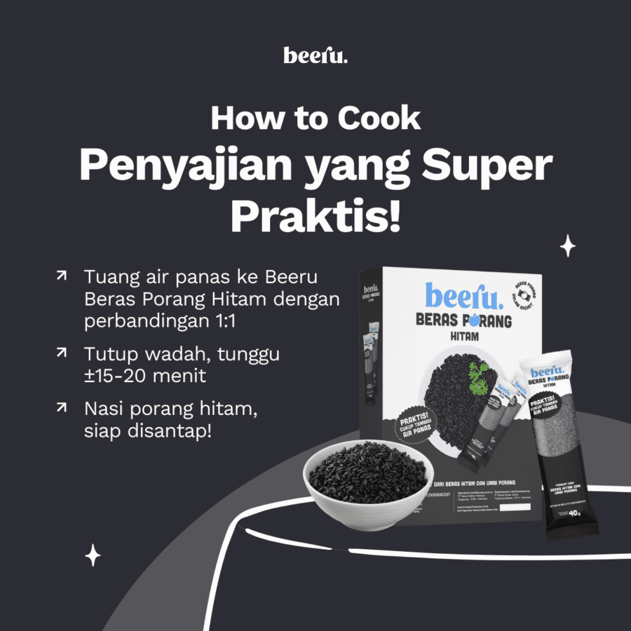 Beeru Beras Porang Hitam Box 7 sachets x 40gr 280gram