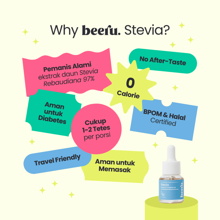 Beeru Stevia Natural Sweetener 5ml