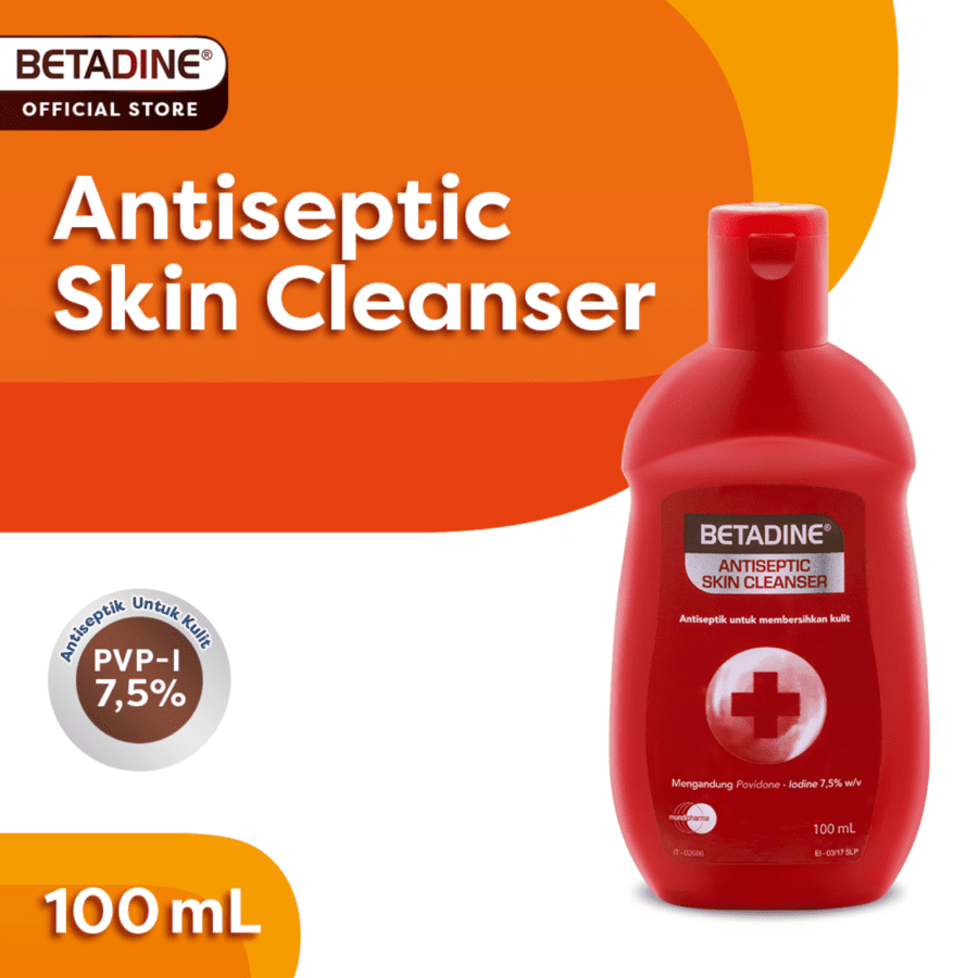 Betadine Antiseptic Skin Cleanser Sabun Cair 100ml