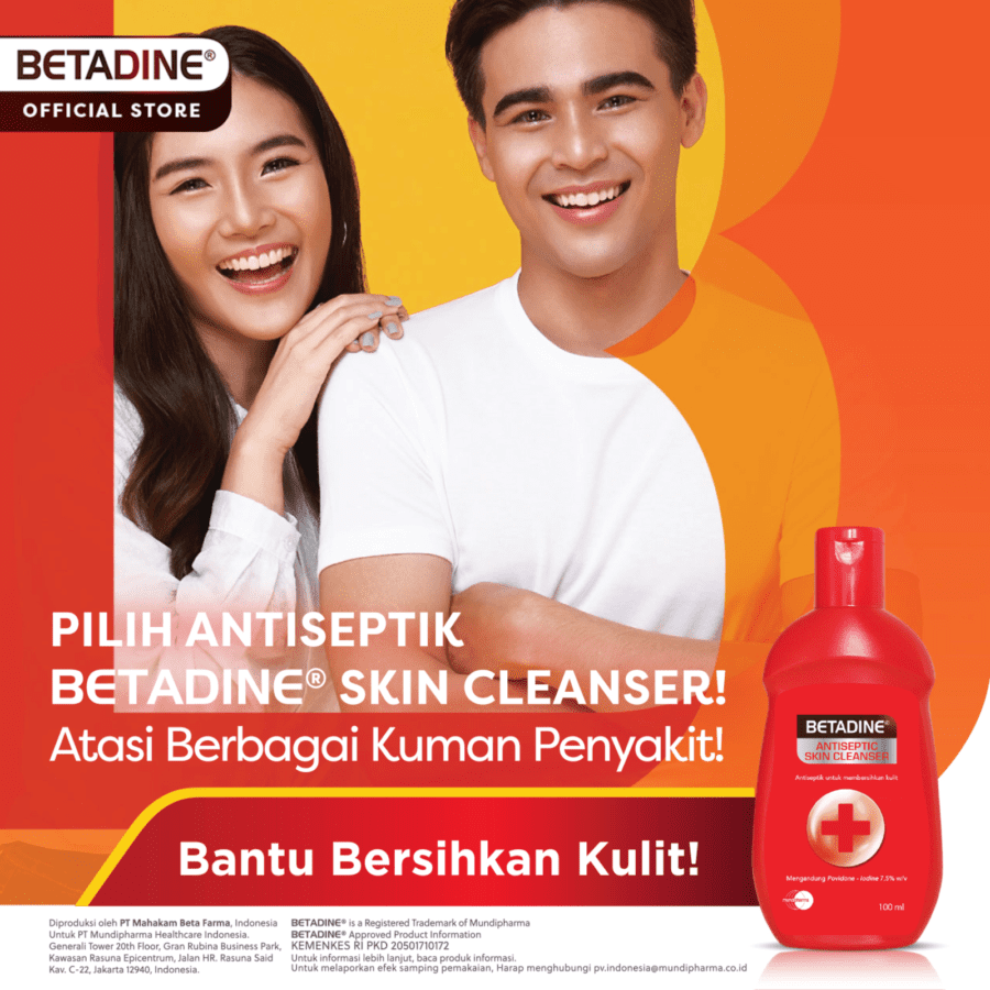 Betadine Antiseptic Skin Cleanser Sabun Cair 100ml