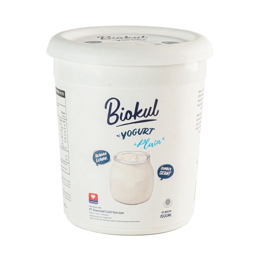 Biokul Stired Yogurt Plain 1000ml