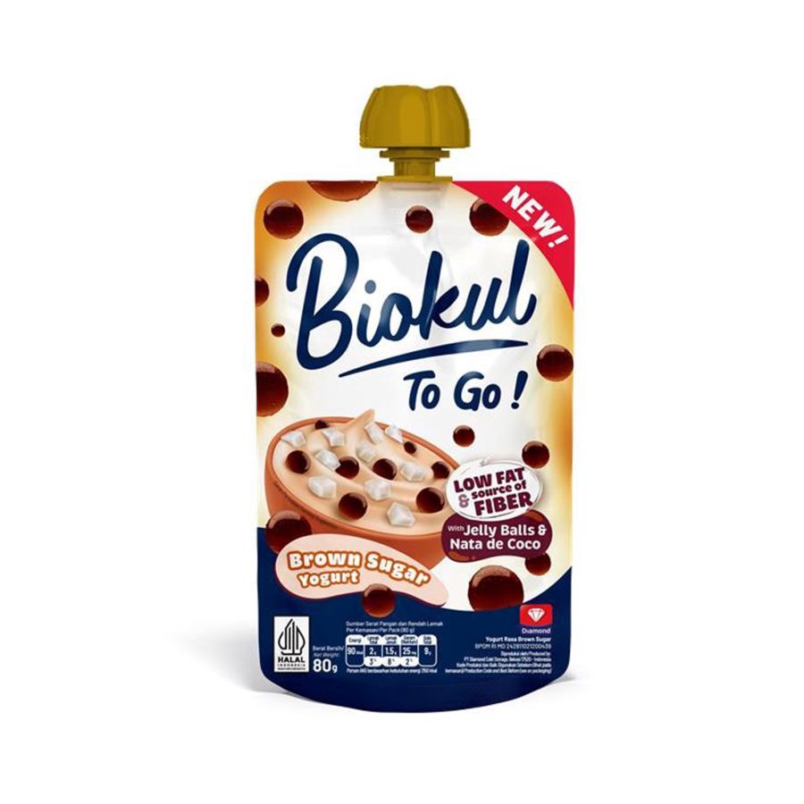Biokul To Go Brown Sugar Latte Yogurt 80gram