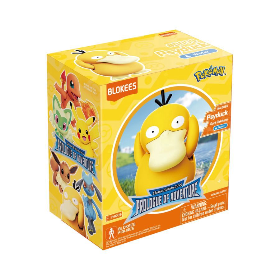 Blokees 74005 Classic Edition Pokemon Psyduck Mainan Figure 1pcs