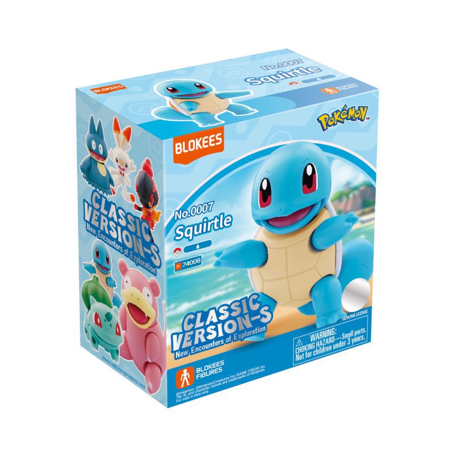Blokees 74008 Classic Edition Pokemon Squirtle Mainan Figure 1pcs