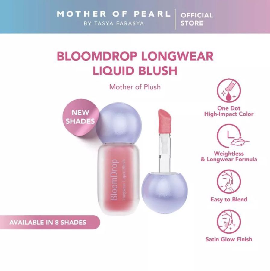 MOP BloomDrop Longwear Dahlia Liquid Blush 6gram
