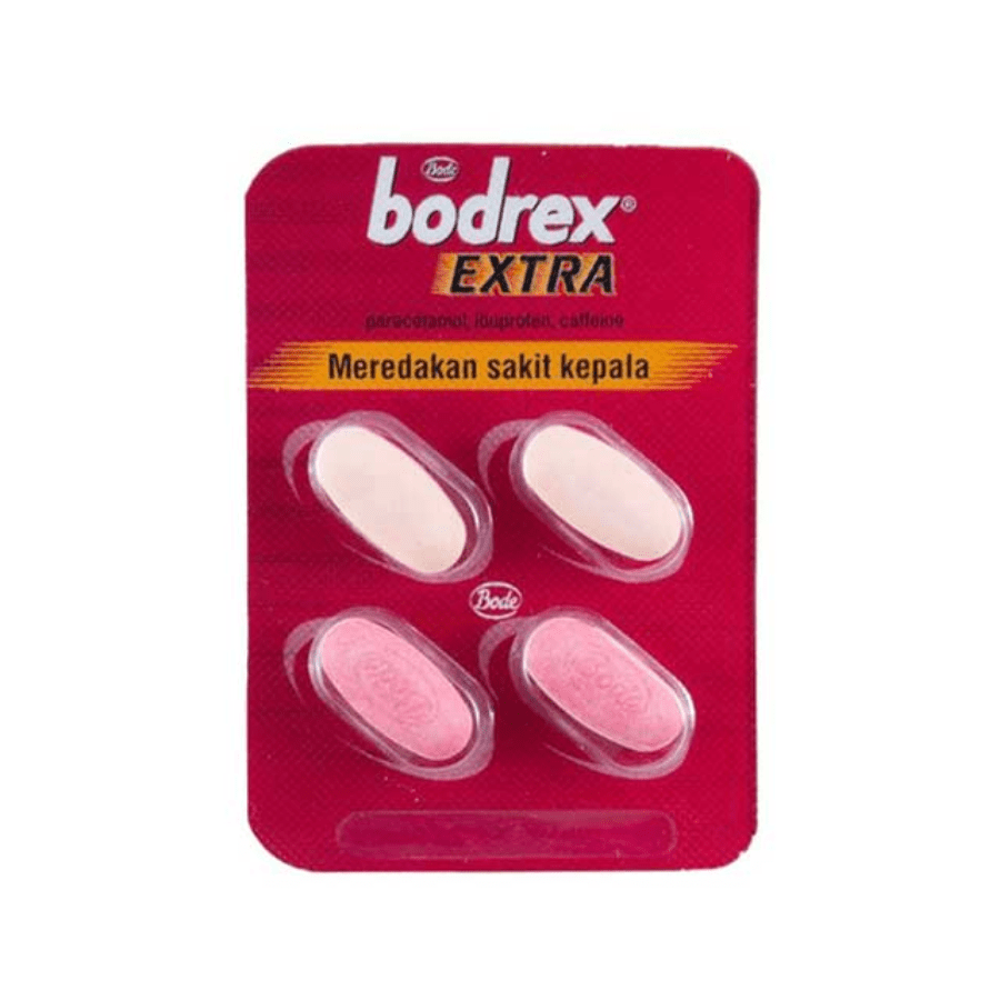Bodrex Extra Obat Sakit Kepala Strip 4kaplet