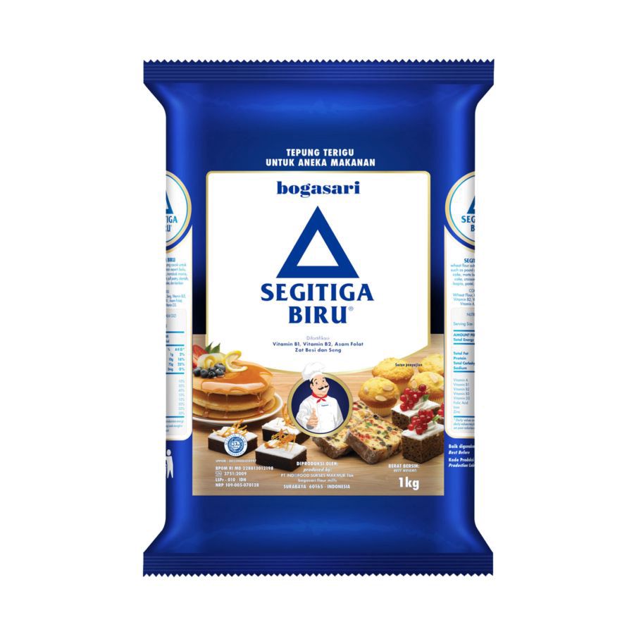 Bogasari Segitiga Biru Tepung Terigu Protein Sedang 1kg
