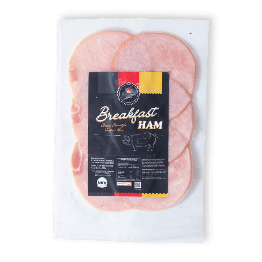 Triple Three Foods Breakfast Ham 100gram