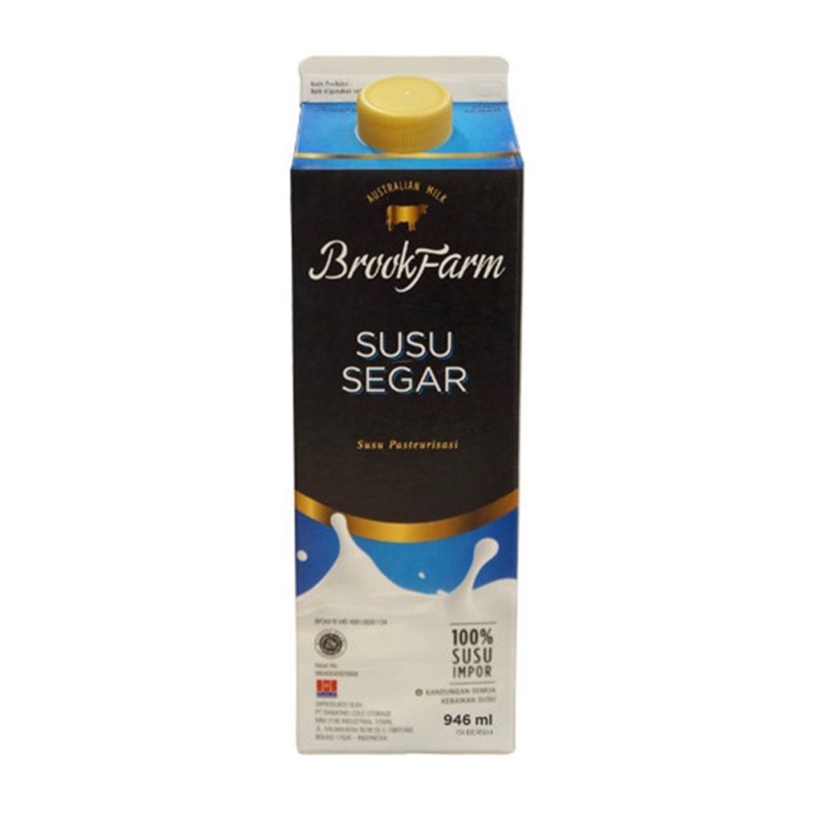Brookfarm Fresh Milk Plain 946ml