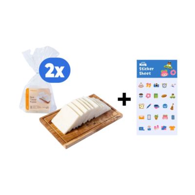 [Bundle] 2 Roti Tawar Kupas A Basics 235 gram + 1 Sticker Set Journal Happy Travel Astro Kids