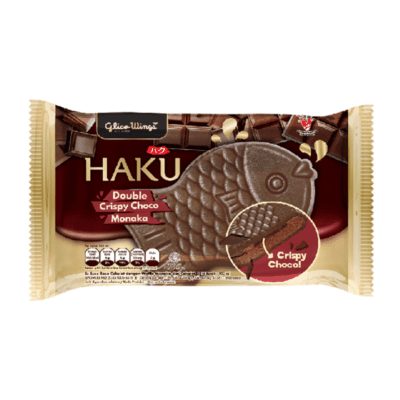 [Bundle 3] Glico Wings Haku Double Crispy Choco Monaka 100 ml