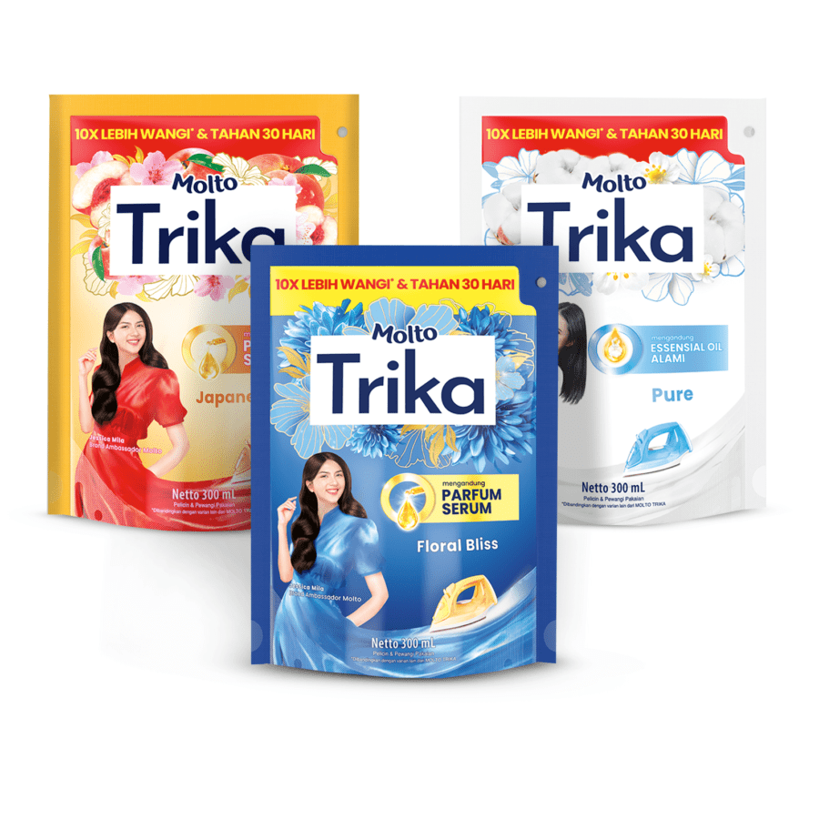 Bundle 3 Molto Trika Pelicin dan Pewangi Pakaian All Varian 300 ml 1pcs