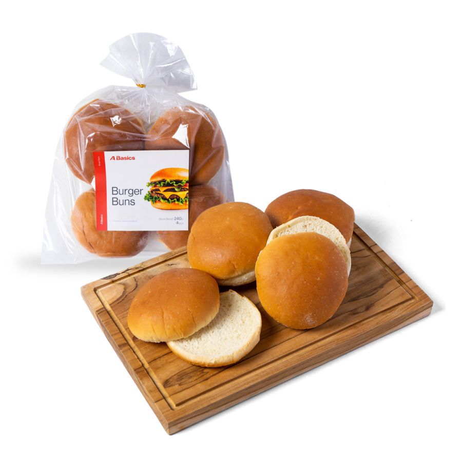 Burger Bun A Basics 4pcs 240gram