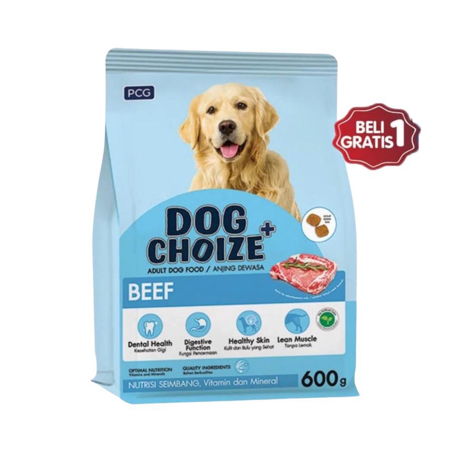 Buy 1 Get 1 Dog Choize Plus Dog Food Adult Beef Flavor Makanan Anjing