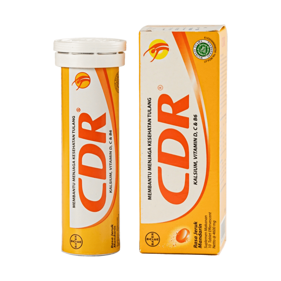 CDR Jeruk Suplemen Suplementasi Kalsium, Vitamin C, D & B6 10tablet