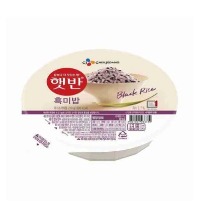 Cj Hetbahn Cooked Black Rice Nasi Hitam Instan Korea