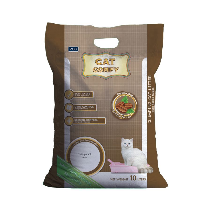 Cat Comfy Coffee Bentonite Cat Litter 10liter