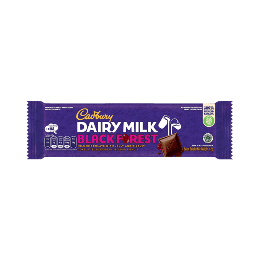 Cadbury Dairy Milk Black Forest Cokelat 52gram