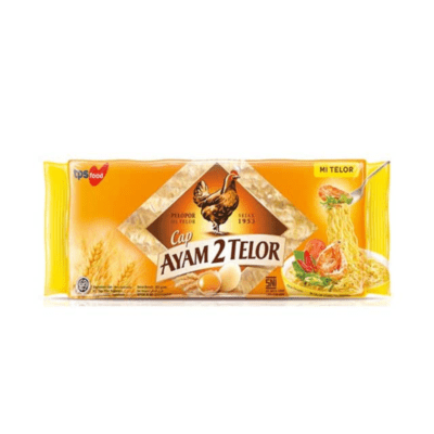 Cap Ayam 2 Telor Mie Telur Lebar & Pipih